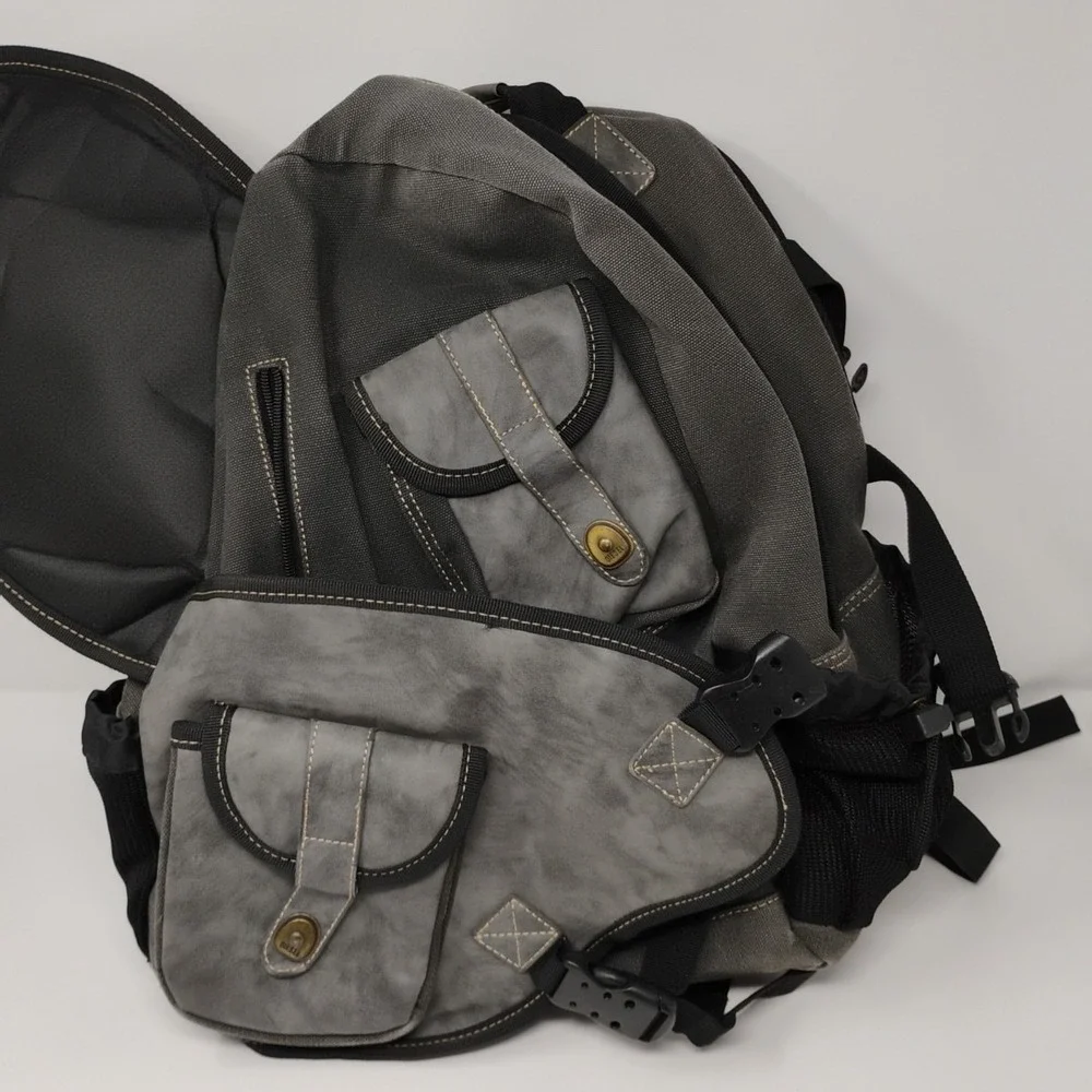 Diesel Backpack Bag Spare Parts Streetwear Techwear Gray Black Multipocket Strap